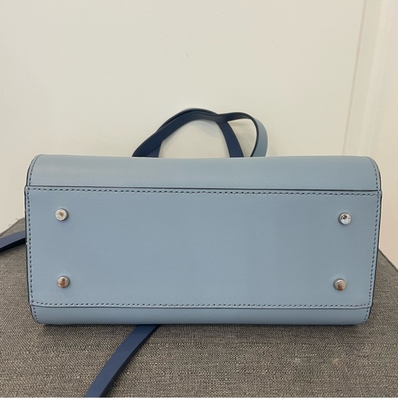 KATE SPADE Magnolia Street Mini Mina Eyelet Satchel - Pastel Blue - Picture 9 of 15